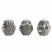 Decorative Figure DKD Home Decor Multicolour Silver Owl Chromed 12 x 11 x 14 cm (3 Units) - Декорация и
