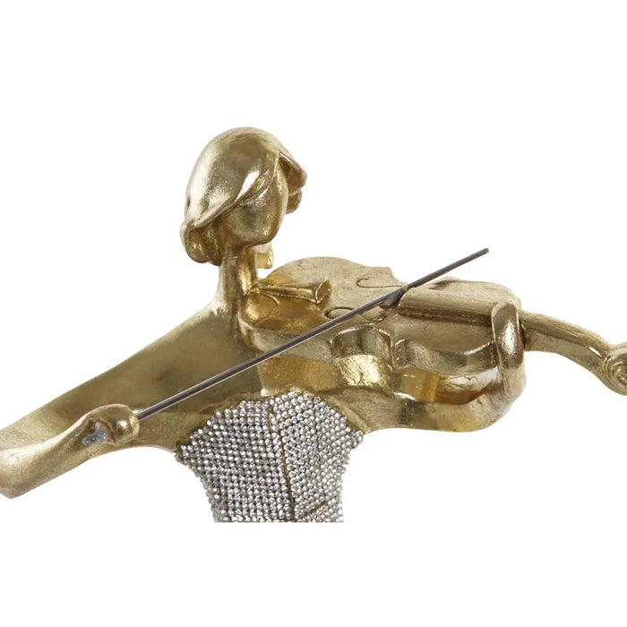 Decorative Figure DKD Home Decor Music 20 x 12 x 41,5 cm Ballerina Golden Romantic (3 Units) - Декорация и