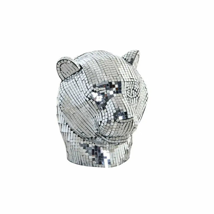 Decorative Figure DKD Home Decor Silver Leopard Resin (31 x 27 x 32 cm) - Декорация и Осветление<<<Дом