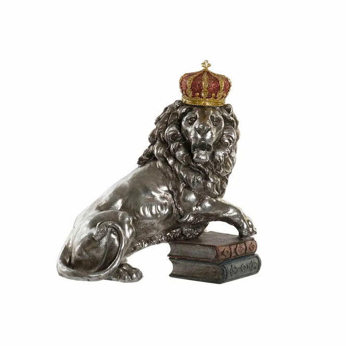 Decorative Figure DKD Home Decor Silver Lion Resin (42 x 25 x 45 cm) - Декорация и Осветление<<<Дом