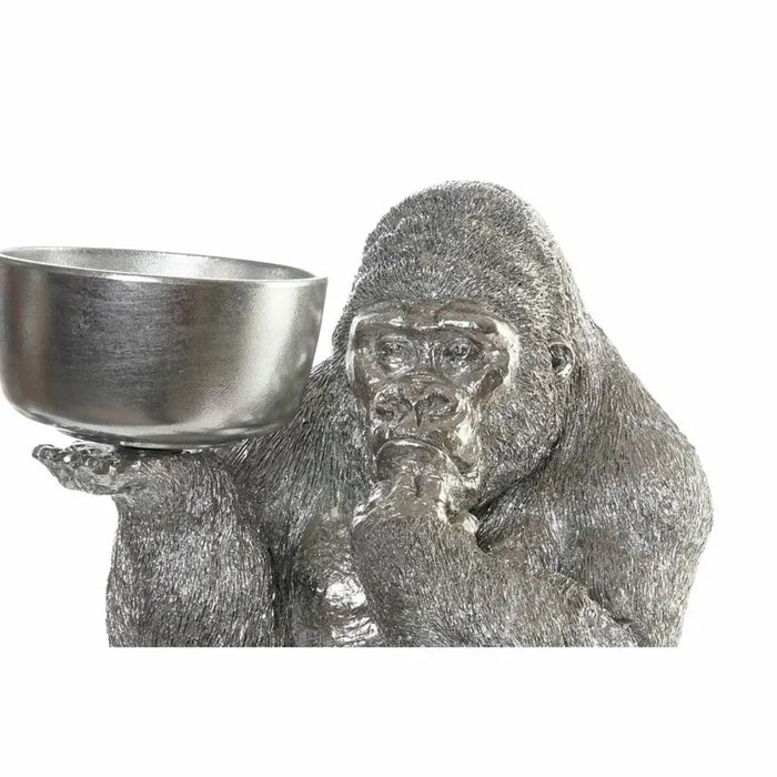 Decorative Figure DKD Home Decor Silver Resin Gorilla (32 x 26,5 x 36 cm) - Декорация и Осветление<<<Дом