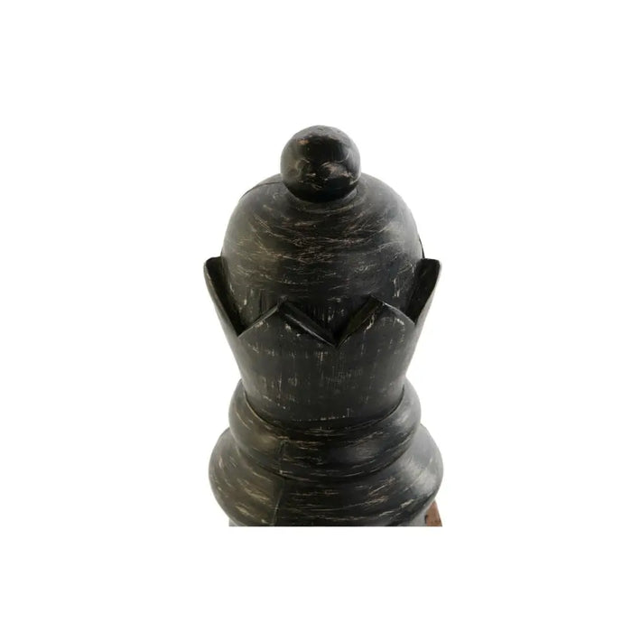 Decorative Figure DKD Home Decor White Brown Black Chess Pieces Loft 12 x 12 x 48 cm (2 Units) - Декорация и