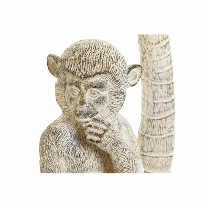 Decorative Figure DKD Home Decor White Monkey Tropical Stripped 15 x 12 x 29 cm - Декорация и Осветление<<<Дом