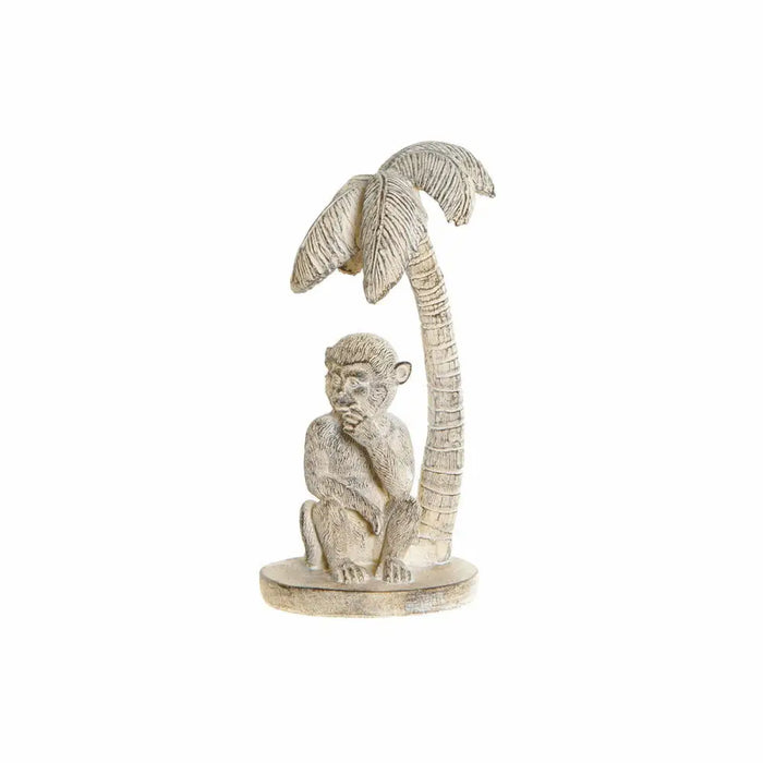 Decorative Figure DKD Home Decor White Monkey Tropical Stripped 15 x 12 x 29 cm - Декорация и Осветление<<<Дом
