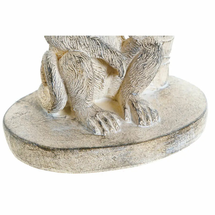 Decorative Figure DKD Home Decor White Monkey Tropical Stripped 15 x 12 x 29 cm - Декорация и Осветление<<<Дом