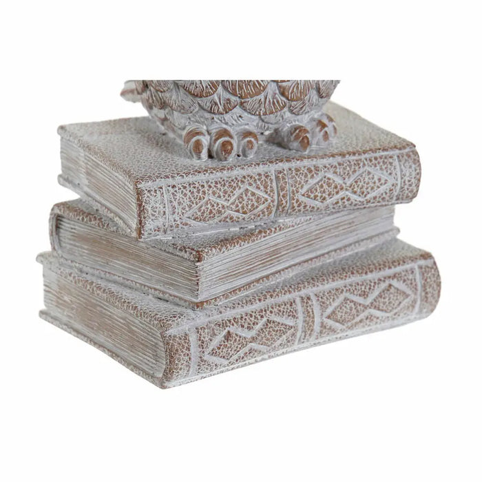 Decorative Figure DKD Home Decor White Owl Stripped 11 x 11 x 20 cm (3 Units) - Декорация и Осветление<<<Дом