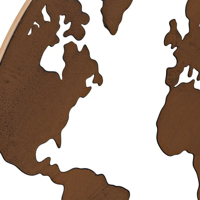 Decorative Figure DKD Home Decor World Map Black Copper White 40 x 1 x 40 cm (3 Pieces) - Декорация и Осветление<<<Дом