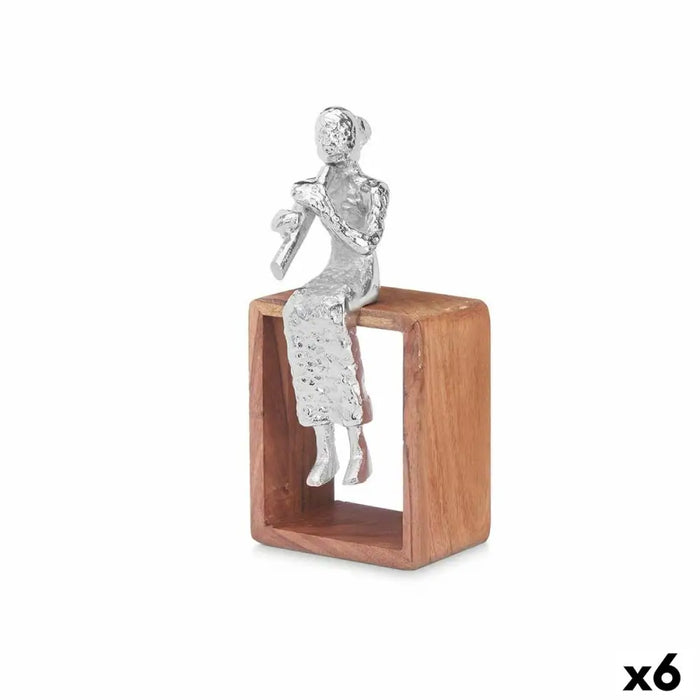 Decorative Figure Gift Decor Brown Silver Recorder 13 x 27 x 13 cm (6 Units) - Декорация и Осветление<<<Дом