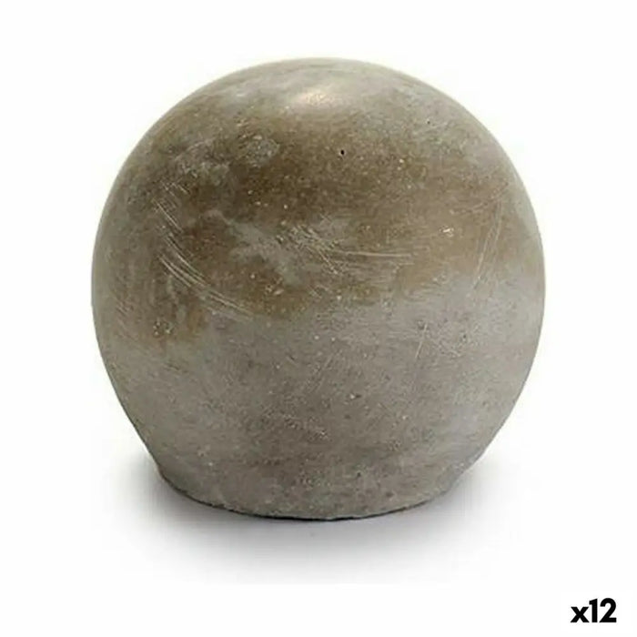 Decorative Figure Gift Decor Grey Ball 10 x 10 x 10 cm Cement (12 Units) - Декорация и Осветление<<<Дом