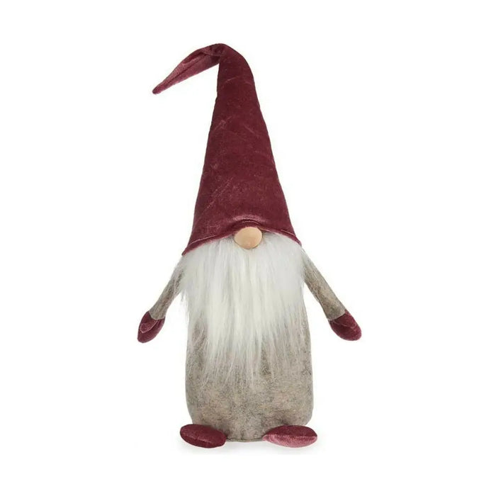Decorative Figure Gnome Grey Maroon White Wood Sand 14 x 48 x 17,5 cm - Декорация и Осветление<<<Дом