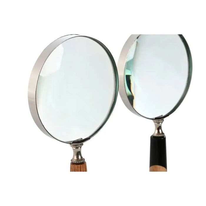 Decorative Figure Home ESPRIT Bicoloured Colonial Magnifying glass 10 x 2,5 x 24,5 cm (2 Units) - Декорация и