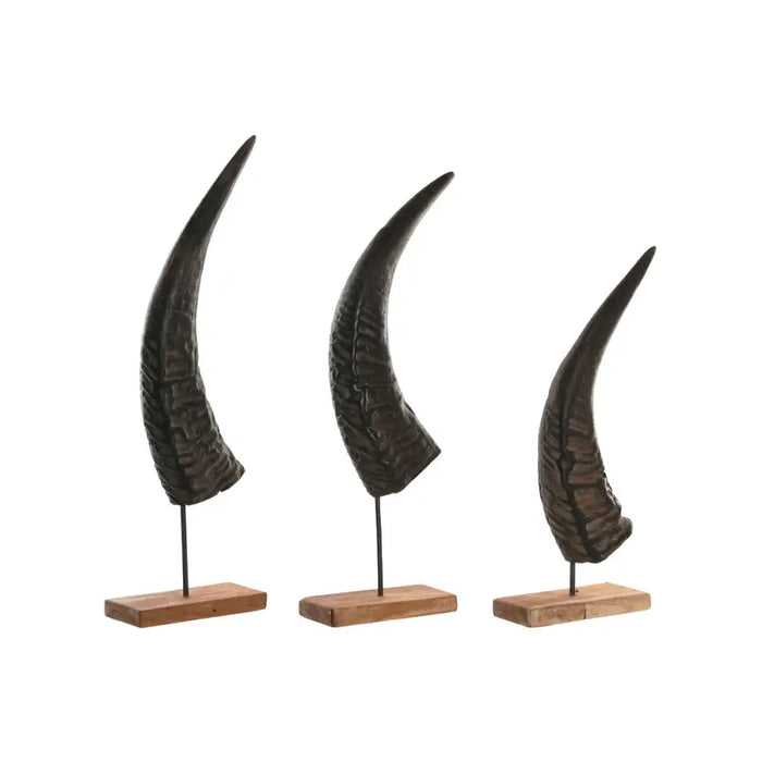 Decorative Figure Home ESPRIT Black Natural 20 x 11 x 65 cm - Декорация и Осветление<<<Дом Градина<<<BigBuy&&&Други