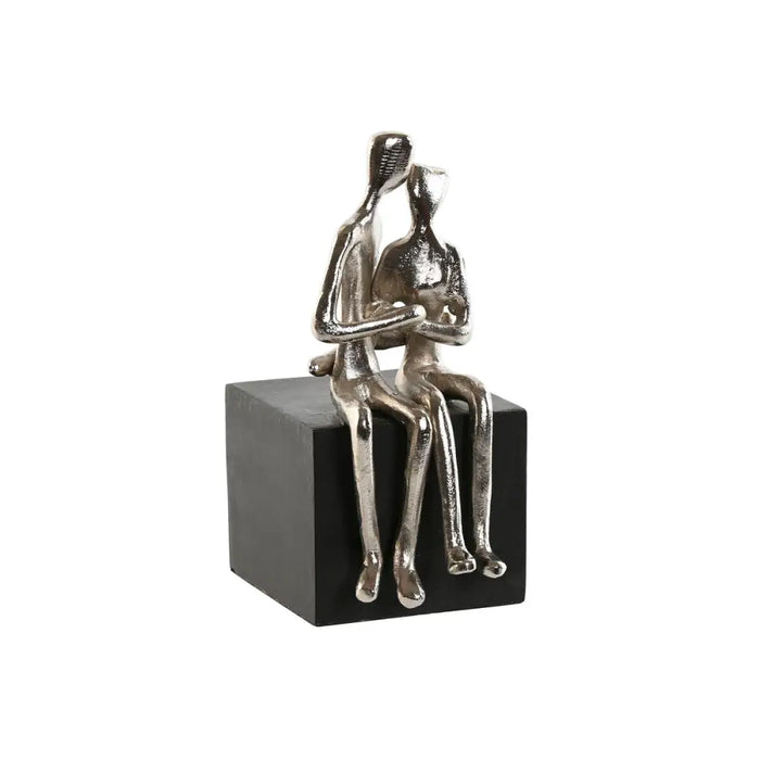 Decorative Figure Home ESPRIT Black Silver Pair 9 x 13 x 20 cm - Декорация и Осветление<<<Дом Градина<<<BigBuy&&&Други