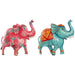 Decorative Figure Home ESPRIT Blue Fuchsia 40 x 12 x 40 cm (2 Units) - Декорация и Осветление<<<Дом