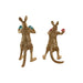 Decorative Figure Home ESPRIT Blue Red Golden Kangaroo 23 x 25 x 40,5 cm (2 Units) - Декорация и Осветление<<<Дом