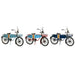 Decorative Figure Home ESPRIT Blue Red Navy Blue 30 x 13 x 22 cm (3 Units) - Декорация и Осветление<<<Дом