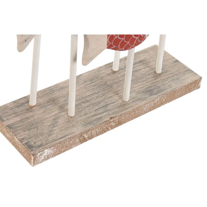 Decorative Figure Home ESPRIT Blue White Red Fish 17 x 6 x 25 cm (2 Units) - Декорация и Осветление<<<Дом