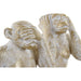 Decorative Figure Home ESPRIT Golden Monkey Tropical 21 x 17 x 25 cm (3 Units) - Декорация и Осветление<<<Дом