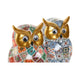 Decorative Figure Home ESPRIT Multicolour Golden Owl Mediterranean (2 Units) - Декорация и Осветление<<<Дом