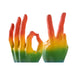 Decorative Figure Home ESPRIT Multicolour Hand 16 x 10 x 36 cm (2 Units) - Декорация и Осветление<<<Дом