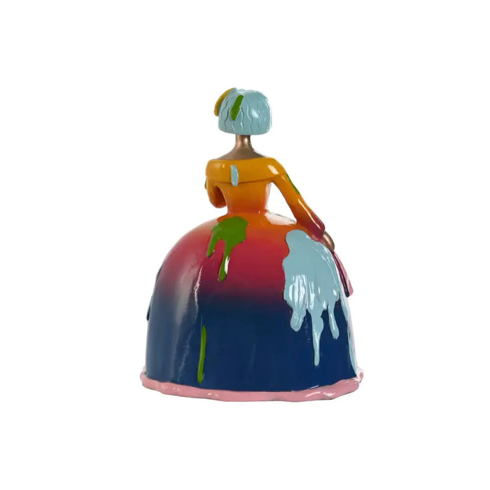 Decorative Figure Home ESPRIT Multicolour Lady 17 x 13 x 21 cm (3 Units) - Декорация и Осветление<<<Дом