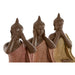 Decorative Figure Home ESPRIT Orange Coral Lime Resin Buddha Oriental 9 x 6 x 13 cm (3 Units) - Декорация и