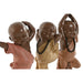 Decorative Figure Home ESPRIT Orange Coral Lime Resin Monk Oriental 11,5 x 5,5 x 14,5 cm (3 Units) - Декорация и