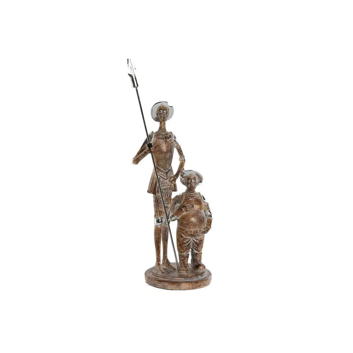 Decorative Figure Home ESPRIT Silver Natural Resin 9 x 8 x 25 cm - Декорация и Осветление<<<Дом