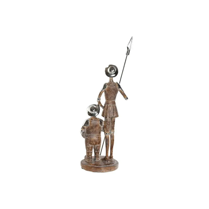 Decorative Figure Home ESPRIT Silver Natural Resin 9 x 8 x 25 cm - Декорация и Осветление<<<Дом