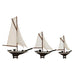 Decorative Figure Home ESPRIT White Brown Mediterranean 55 x 8 x 70 cm (3 Pieces) - Декорация и Осветление<<<Дом