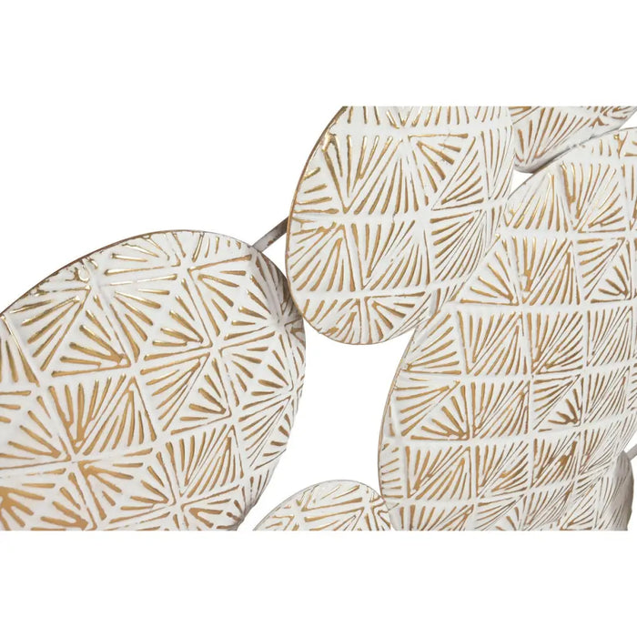 Decorative Figure Home ESPRIT White Golden Circles Stripped - Декорация и Осветление<<<Дом Градина<<<BigBuy&&&Други