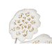 Decorative Figure Home ESPRIT White Golden Flower Stripped 137 X 11 X 56,5 CM - Декорация и Осветление<<<Дом