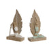 Decorative Figure Home ESPRIT White Green Scandi 15,5 x 7,5 x 26,5 cm (2 Units) - Декорация и Осветление<<<Дом