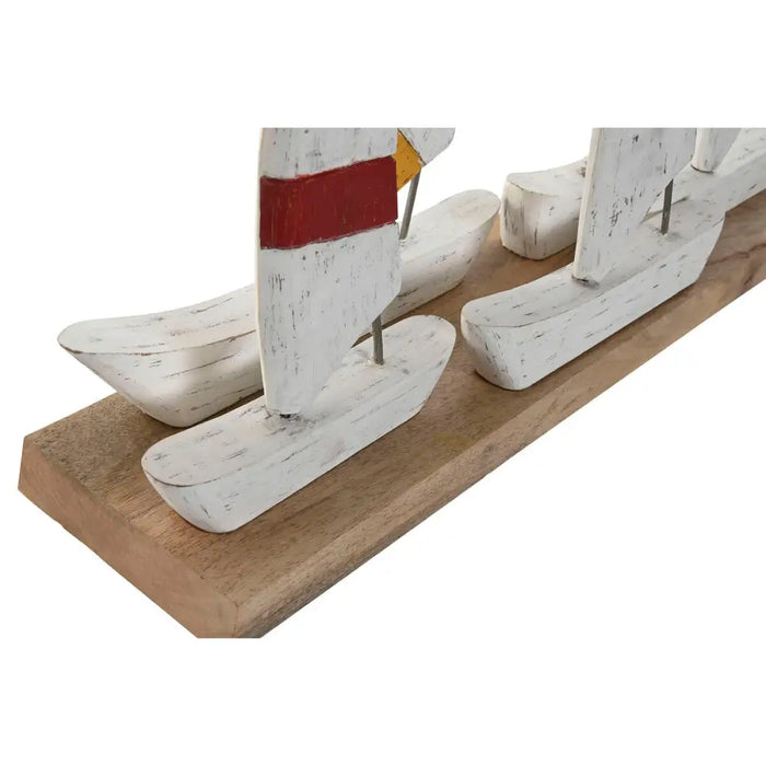 Decorative Figure Home ESPRIT White Navy Blue 67,5 x 13,5 x 46 cm - Декорация и Осветление<<<Дом