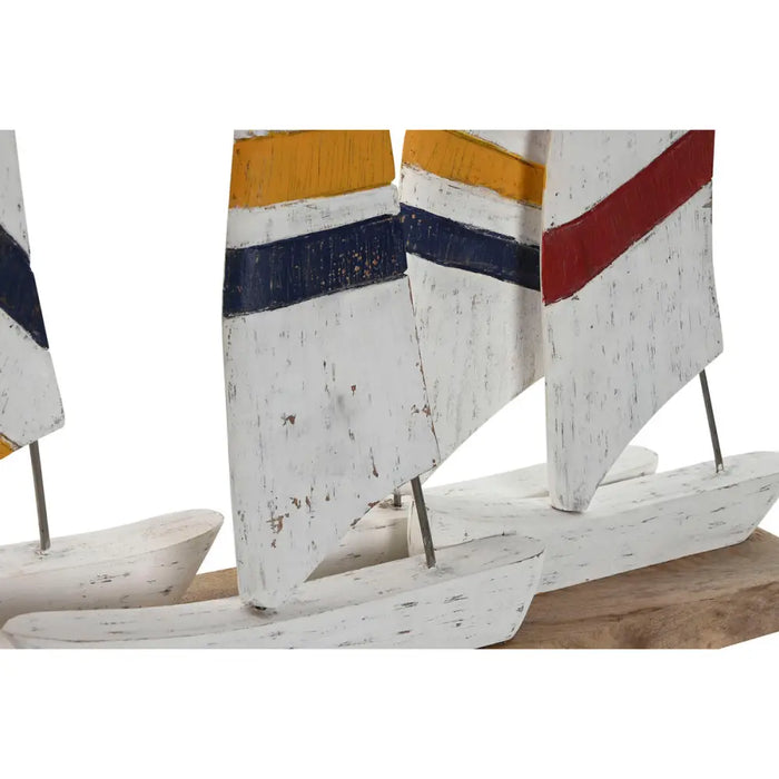 Decorative Figure Home ESPRIT White Navy Blue 67,5 x 13,5 x 46 cm - Декорация и Осветление<<<Дом