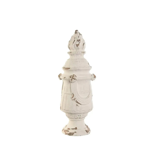 Decorative Figure Home ESPRIT White Stripped 24 x 24 x 60 cm - Декорация и Осветление<<<Дом Градина<<<BigBuy&&&Други