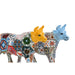Decorative Figure Home ESPRIT Yellow Blue Multicolour Bull 16 x 6 x 12 cm (2 Units) - Декорация и Осветление<<<Дом