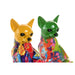 Decorative Figure Home ESPRIT Yellow Green Multicolour Dog 12 x 9 x 17 cm (2 Units) - Декорация и Осветление<<<Дом