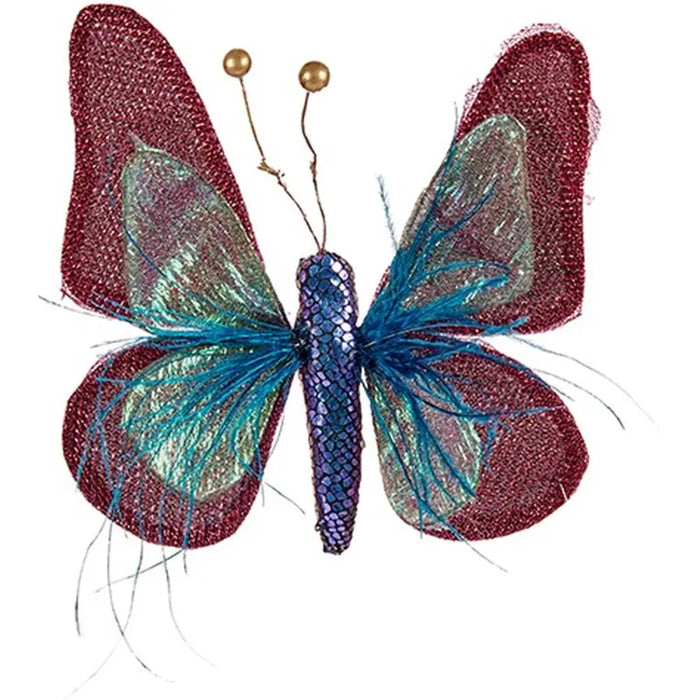 Decorative Figure Krist+ Blue Pink Butterfly 14 x 3 x 18 cm (8 Units) - Декорация и Осветление<<<Дом