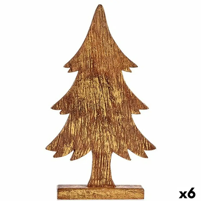 Decorative Figure Krist+ Golden Christmas Tree 5 x 39 x 22 cm (6 Units) - Декорация и Осветление<<<Дом