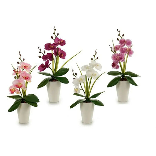 Decorative Flower Ibergarden Orchid 14 x 35 x 8 cm (12 Units) - Декорация и Осветление<<<Дом Градина<<<BigBuy&&&Други
