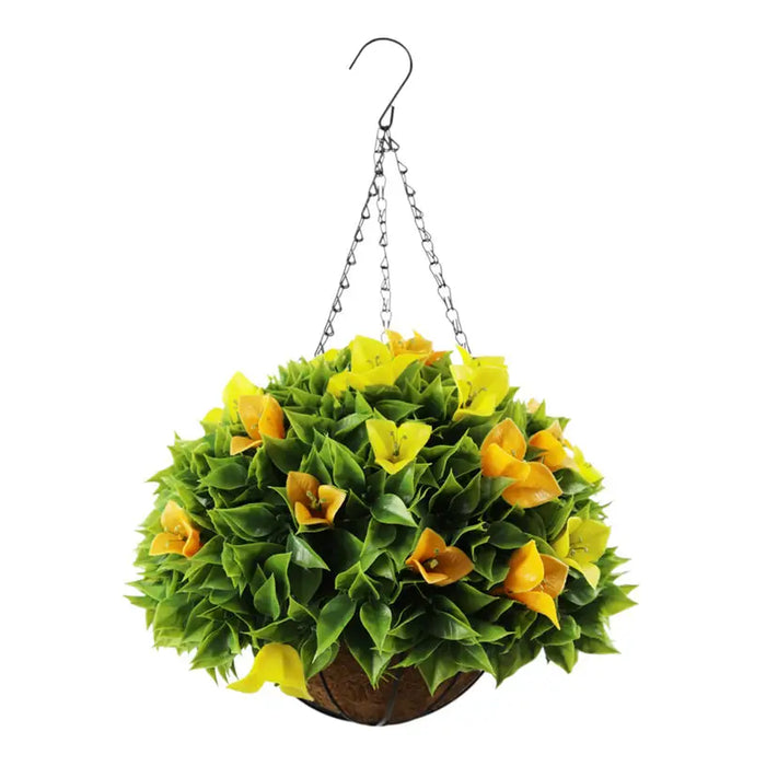 DECORATIVE LANDSCAPING HANGING BASKET F28CM HD BOUGAINVILLE - Изкуствени растения<<<Стайни