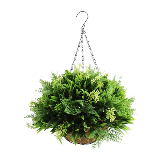 DECORATIVE LANDSCAPING HANGING BASKET F28CM HD FERN - Изкуствени растения<<<Стайни растения<<<Градина<<<Praktiker