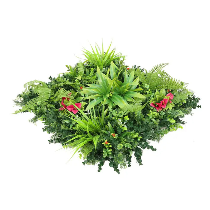DECORATIVE PANEL 50X50CM 1PCS IN PACKAGE ROSSIMA TROPICAL MIX + BOUGAINVILLEY - Изкуствено озеленяване<<<Мрежи и