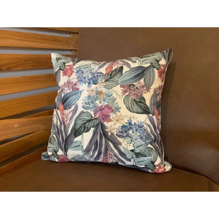 DECORATIVE PILLOW AGLIKA 45X45 CM. SUMMER FLOWER - Декоративни възглавници<<<Текстил за спалня<<<Мебели и