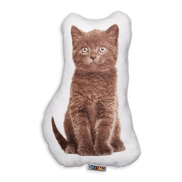 DECORATIVE PILLOW DEON CAT BRITISH 48X28 CM. - Декоративни възглавници<<<Текстил за спалня<<<Мебели и