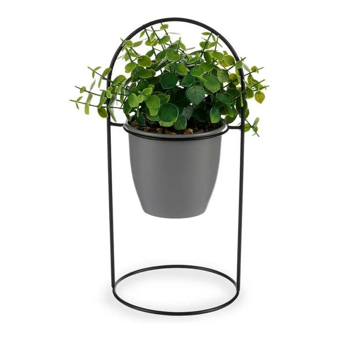 Decorative Plant Ibergarden Metal Plastic 21 x 30 x 21 cm With support Grey - Декорация и Осветление<<<Дом