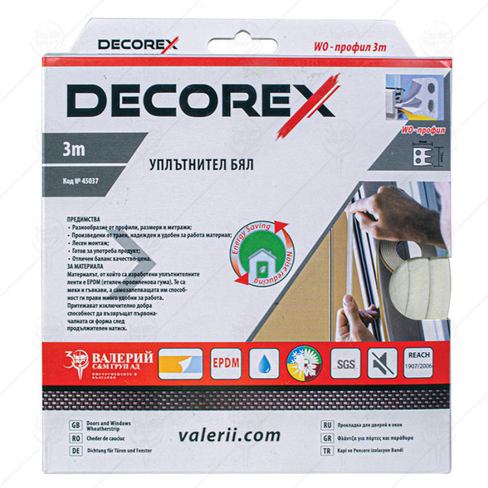 WINDOW SEALER WHITE DECOREX