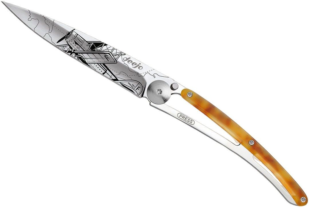 POCKET KNIFE DEEJO LIGHT TURTLE- AVIATION