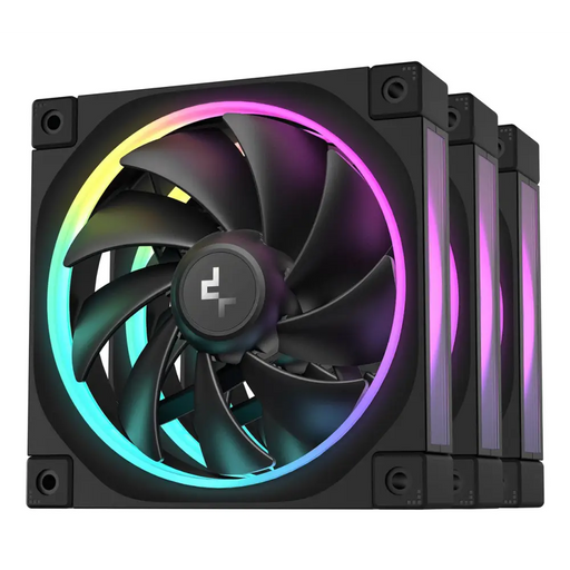 DeepCool FL12-3 in 1 Computer case Fan 12 cm Black 3 pc(s) - Cooling - fansCHL-WEN<<<CoolingCHL<<<ActionPL&&&Cooling